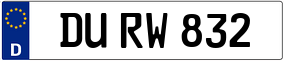 Trailer License Plate